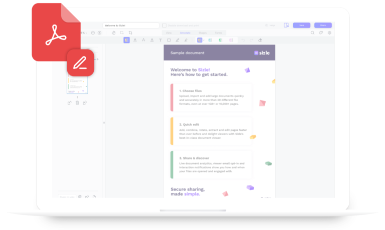 Best Free PDF Editor | How To Edit PDF Files Online For Free | Sizle
